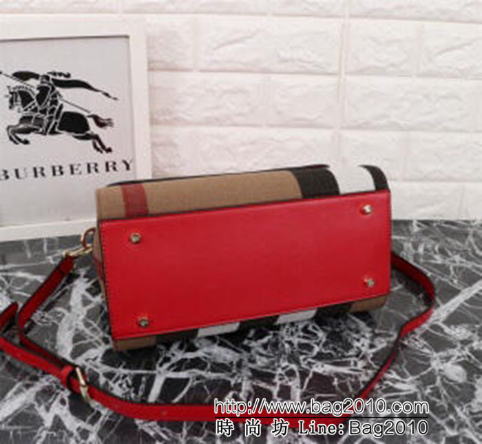 BURBERRY巴寶莉 最新格紋 帆布女士手提包 可斜背 39906  Bhq1274